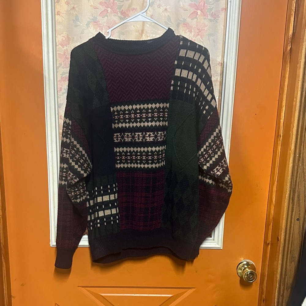 Men's Multicolor Patterned Sweater